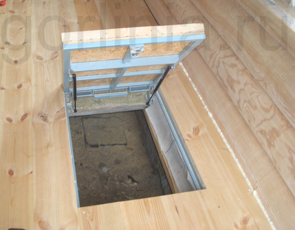 Инспекционный люк в подвал деревянный пол Инспекционный люк в подвал деревянный пол