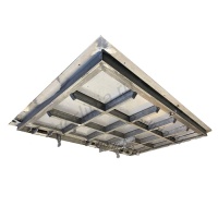 Люк в подвал Стелс-Н из нержавеющей стали вид снизу Люк в подвал Стелс-Н из нержавеющей стали вид снизу