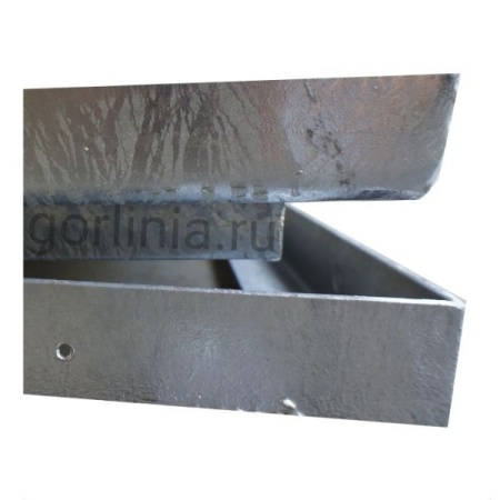 Люк под террасную доску декинг из оцинкованной стали на петлях с кантом под настил ДПК Люк под террасную доску декинг из оцинкованной стали на петлях с кантом под настил ДПК