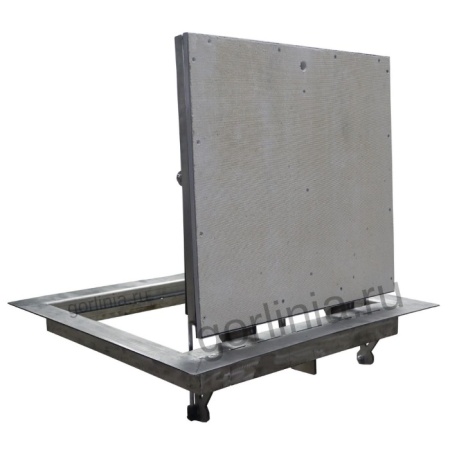 Напольный люк в подвал из нержавеющей стали Стелс под плитку Напольный люк в подвал из нержавеющей стали Стелс под плитку