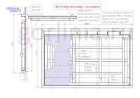 Схема люка под плитку в стену на амортизаторах с установочными размерами Схема люка под плитку в стену на амортизаторах с установочными размерами