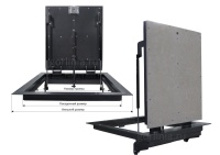 Напольный люк Стелс-У 900*700п уголок утепленный чертежи изделия Напольный люк Стелс-У 900*700п уголок утепленный схемы