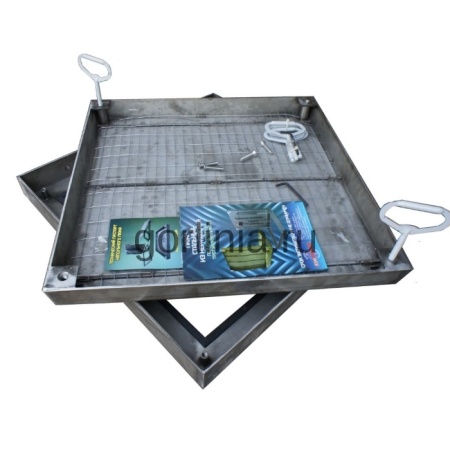 Люк под брусчатку вынимаемый из нержавеющей стали Проспект-ВН Люк под брусчатку вынимаемый из нержавеющей стали Проспект-ВН