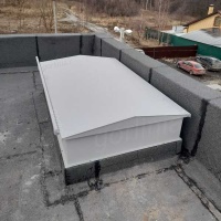 Люк кровельный Небоскреб противопожарный EI60 утепленный с терморазрывом с закрытой крышкой Люк кровельный Небоскреб противопожарный EI60 утепленный с терморазрывом с закрытой крышкой