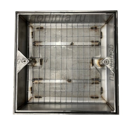 Люк из нержавеющей стали Проспект-ВН 400*400 со съемной крышкой Смотровой люк под брусчатку Проспект-ВН 400*400