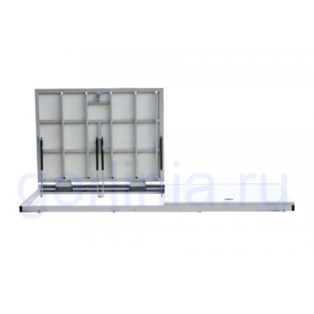 Люк напольный АМО двухстворчатый больших размеров с на петлях с амортизаторами Люк напольный АМО двухстворчатый больших размеров с на петлях с амортизаторами