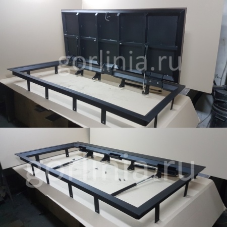 Гаражный рифленый люк Гриф со съемной дверцей Гаражный рифленый люк Гриф со съемной дверцей