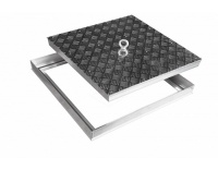 Напольный люк рифленый съемный 200х200 мм Лайт Напольный люк рифленый съемный 200х200 мм Лайт