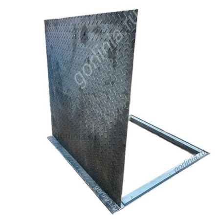 Люк рифленый из нержавеющей стали с металлическим листом уличный Люк рифленый из нержавеющей стали с металлическим листом уличный