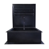 Люк выхода на крышу утепленный противопожарный с плоской крышкой вид спереди Люк выхода на крышу утепленный противопожарный с плоской крышкой вид спереди