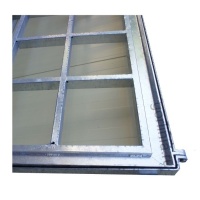 Каркас люка под террасную доску декинг из оцинкованной стали на петлях с кантом под настил ДПК Каркас люка под террасную доску декинг из оцинкованной стали на петлях с кантом под настил ДПК