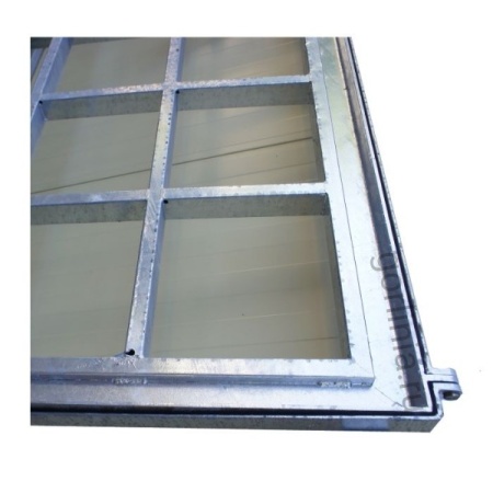 Каркас люка под террасную доску декинг из оцинкованной стали на петлях с кантом под настил ДПК Каркас люка под террасную доску декинг из оцинкованной стали на петлях с кантом под настил ДПК