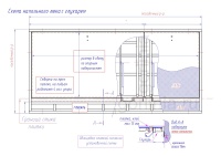 Люк напольный с глухой частью схема чертеж с размерами и исполнительными элементами Люк напольный с глухой частью схема чертеж с размерами и исполнительными элементами