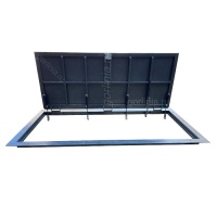 Люк в подвал Стелс в раме из сортового уголка на петлях с амортизаторами скрытой установки под плитку Люк в подвал Стелс в раме из сортового уголка на петлях с амортизаторами скрытой установки под плитку