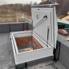 Люк для выхода на кровлю Небоскреб противопожарный EI60 утепленный с терморазрывом Люк для выхода на кровлю Небоскреб противопожарный EI60 утепленный с терморазрывом