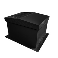 Люк выхода на кровлю с двускатной крышкой утепленный кровельный противопожарный - фото в закрытом виде Люк выхода на кровлю с двускатной крышкой утепленный кровельный противопожарный - фото в закрытом виде