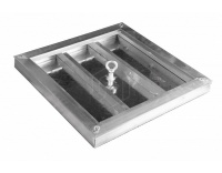 Напольный люк рифленый съемный 400х400 мм Лайт Напольный люк рифленый съемный 400х400 мм Лайт