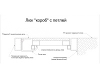 Люки напольные АМО 2400пх1000  Так выглядит напольный люк АМО 2400пх1000