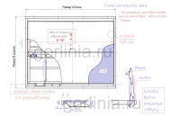 Люк напольный с петлями по противоположным сторонам двухдверный чертеж схема с размерами коробки и проемом в свету Люк напольный с петлями по противоположным сторонам двухдверный чертеж схема с размерами коробки и проемом в свету