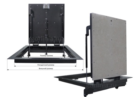 Напольный люк Стелс-У 1200*600п уголок утепленный модель Напольный люк Стелс-У 1200*600п уголок утепленный образец