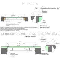 Люк-дверь Техно EI60 под покраску чертеж с кантом и без видимых частей профиля коробки Люк-дверь Техно EI60 под покраску чертеж с кантом и без видимых частей профиля коробки