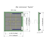 Люк в подвал Рязаночка Булат установочный чертеж с привязками с посадочному размеру, габаритам дверцы и проему в свету Люк в подвал Рязаночка Булат установочный чертеж с привязками с посадочному размеру, габаритам дверцы и проему в свету